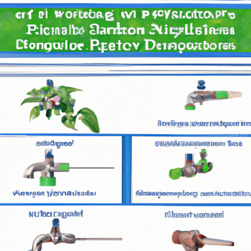 5. A list of common mistakes and corresponding solutions in drip irrigation design depicted with relevant images.