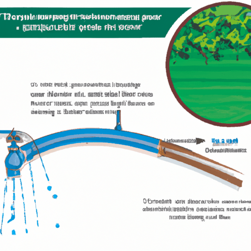 1. An illustration demonstrating the importance of drip irrigation in water conservation and crop yield.